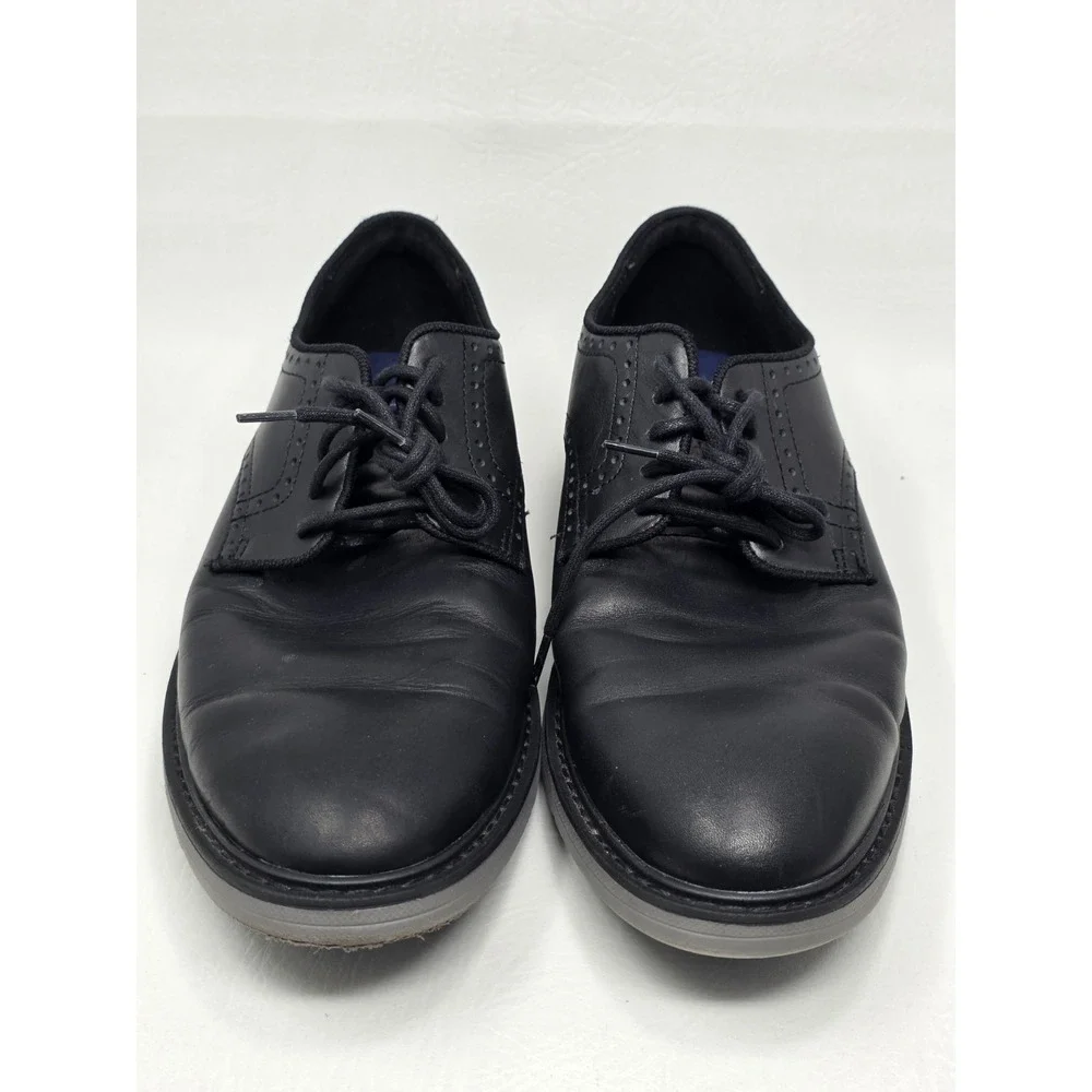 Cole Haan Go To Plain Toe Oxfords Black Leather Mens Size 9M C34123 Pre-owned
